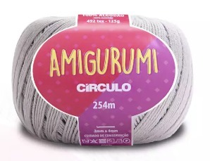 LINHA AMIGURUMI BRANCA/PRETA/CINZA